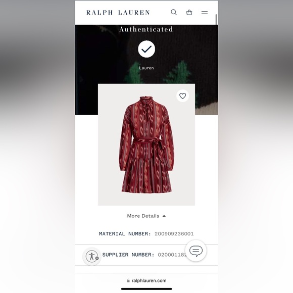 Ralph Lauren Geo-Stripe Belted Cotton Voile Dress Size 6 Fuchsia/Orange/Multi - Picture 2 of 11